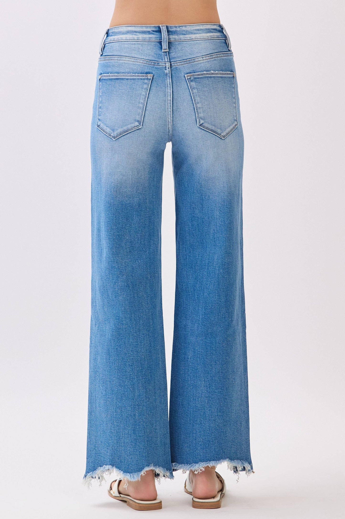 DESTROYED HEM DENIM