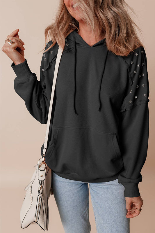 Stud Sleeve Hoodie