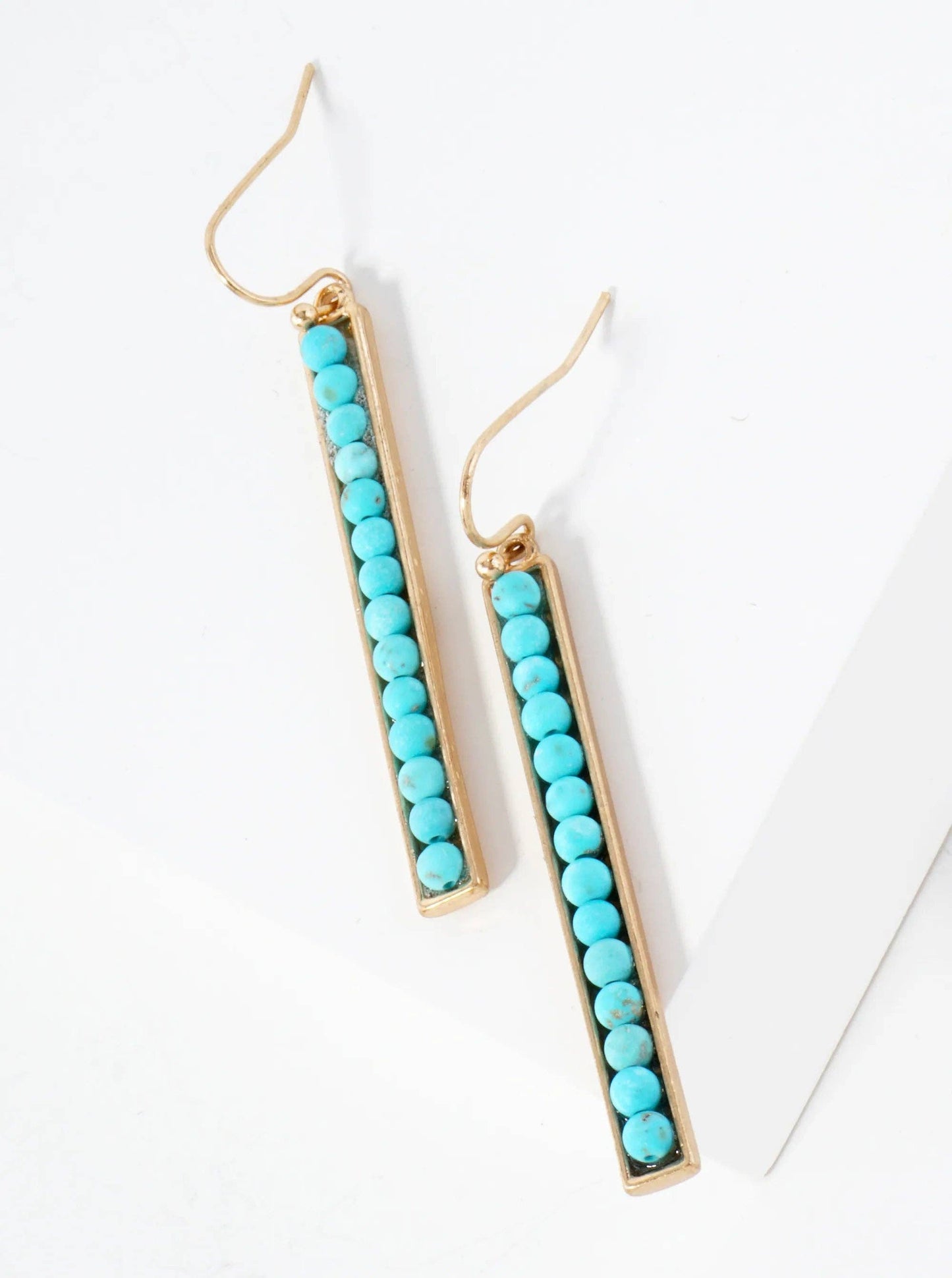 Beaded Bar Earrings