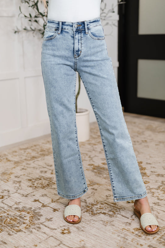 Debbie High Rise Straight Denim