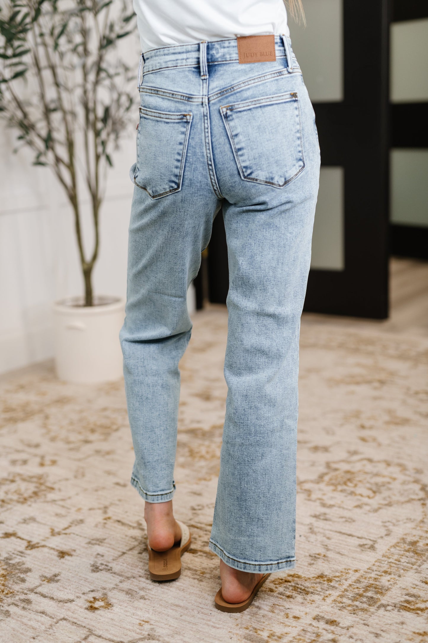Debbie High Rise Straight Denim