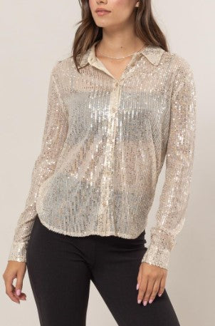 HYFIVE- Sequin Shirt