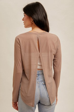 Hem & Thread- MESH LONG SLEEVE