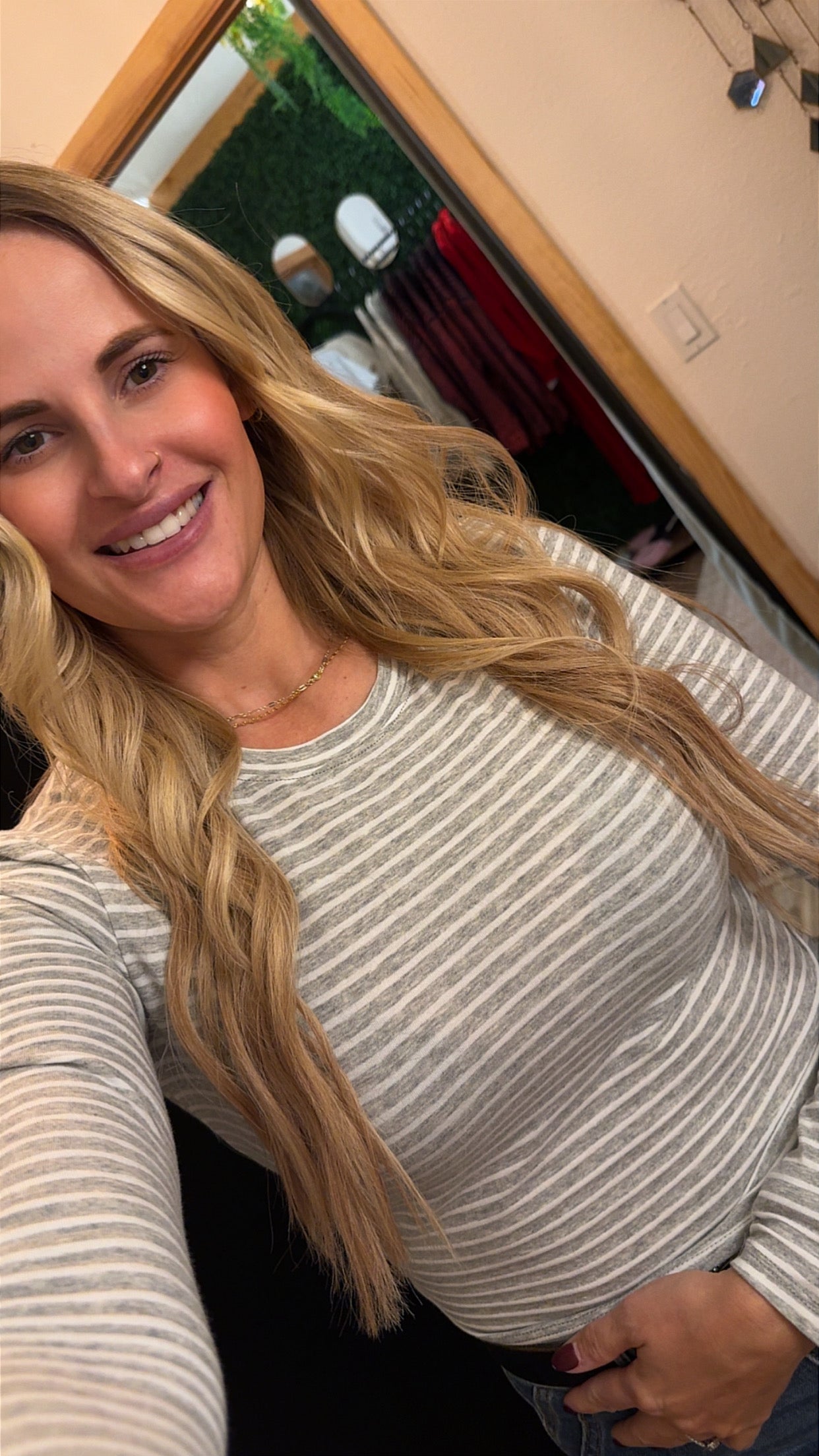 Striped Long Sleeve Top