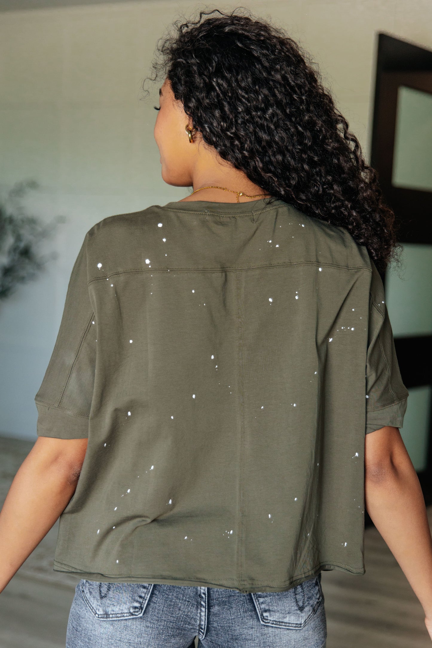 Less Than Stressed Distressed Top