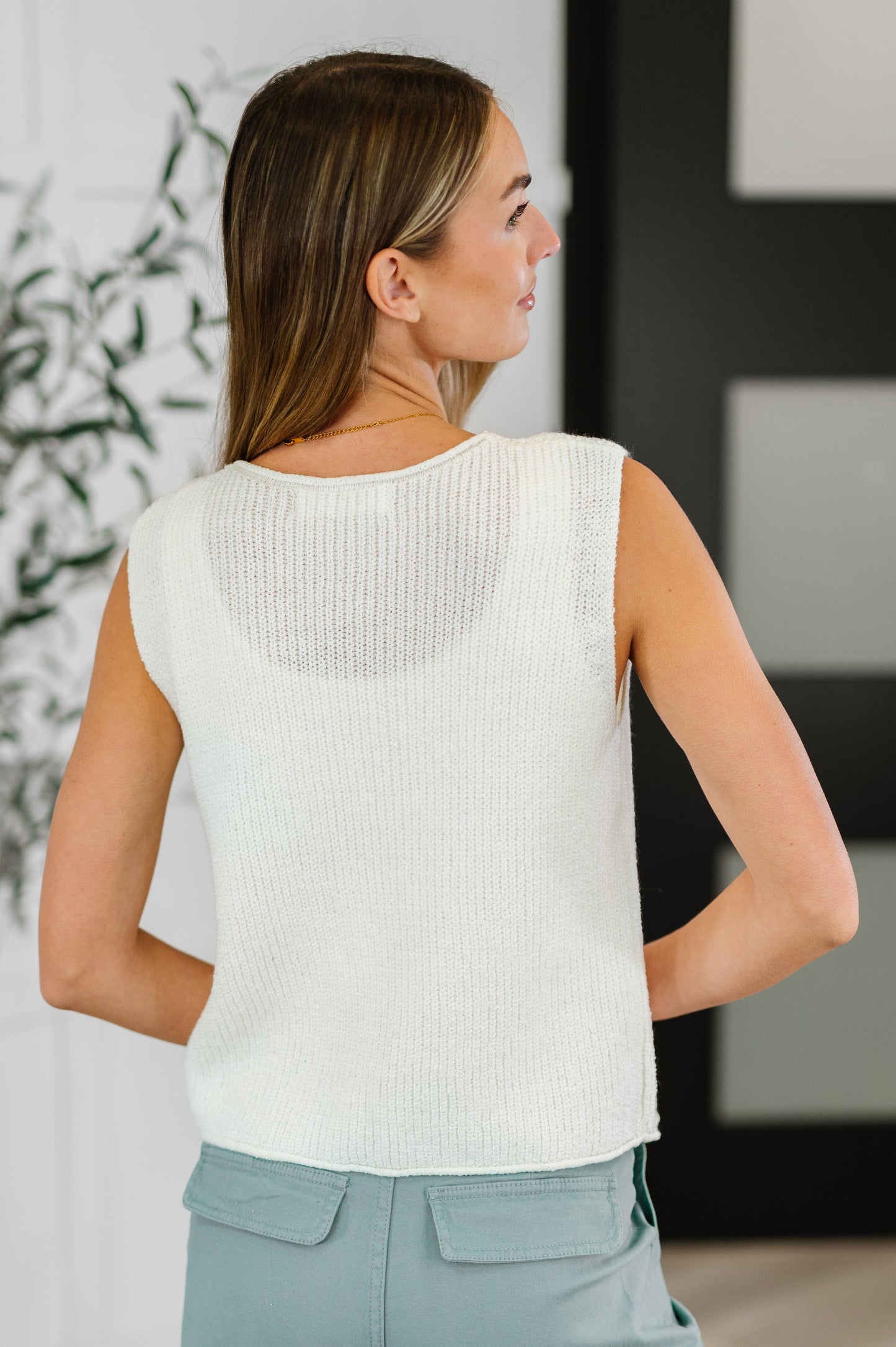 Loose Interpretation Tie Front Vest