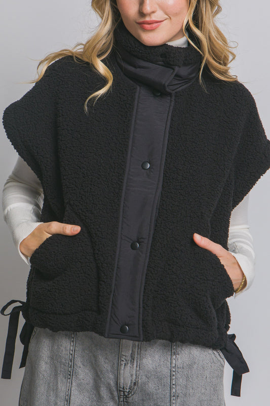 Teddy Sherpa Oversized Vest