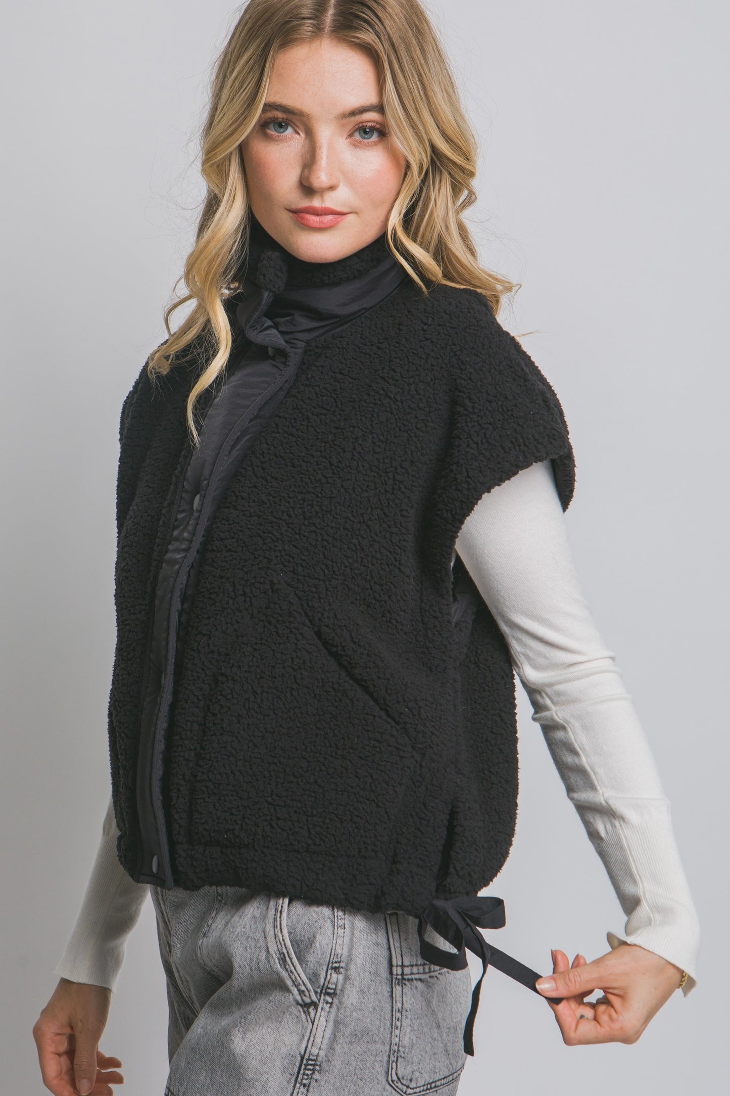 Teddy Sherpa Oversized Vest
