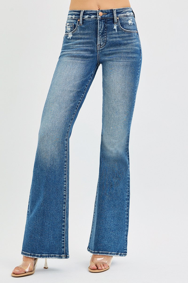 Tummy Control Flare Denim