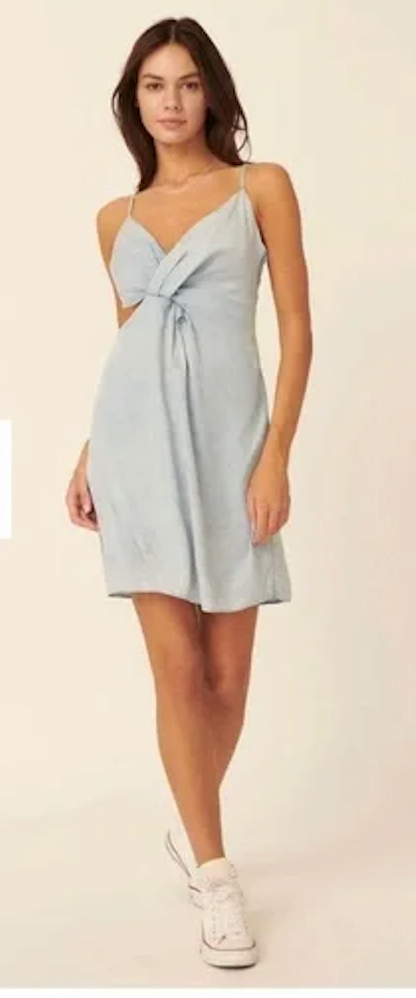 Denim Cutout Dress