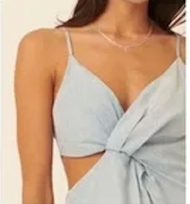 Denim Cutout Dress