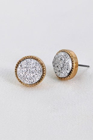 Druzy Stud Earrings