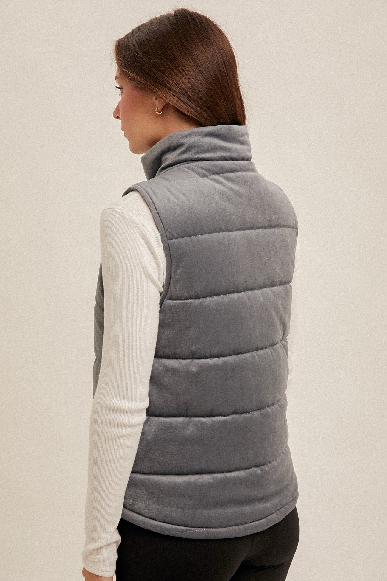 VELVET PADDED VEST