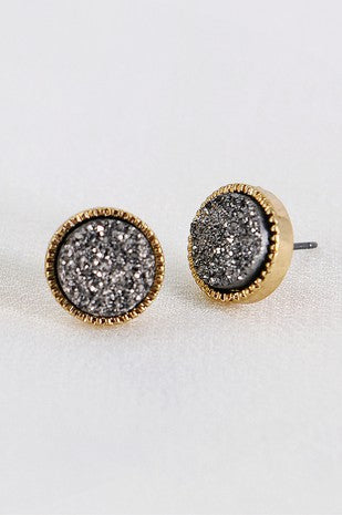 Druzy Stud Earrings