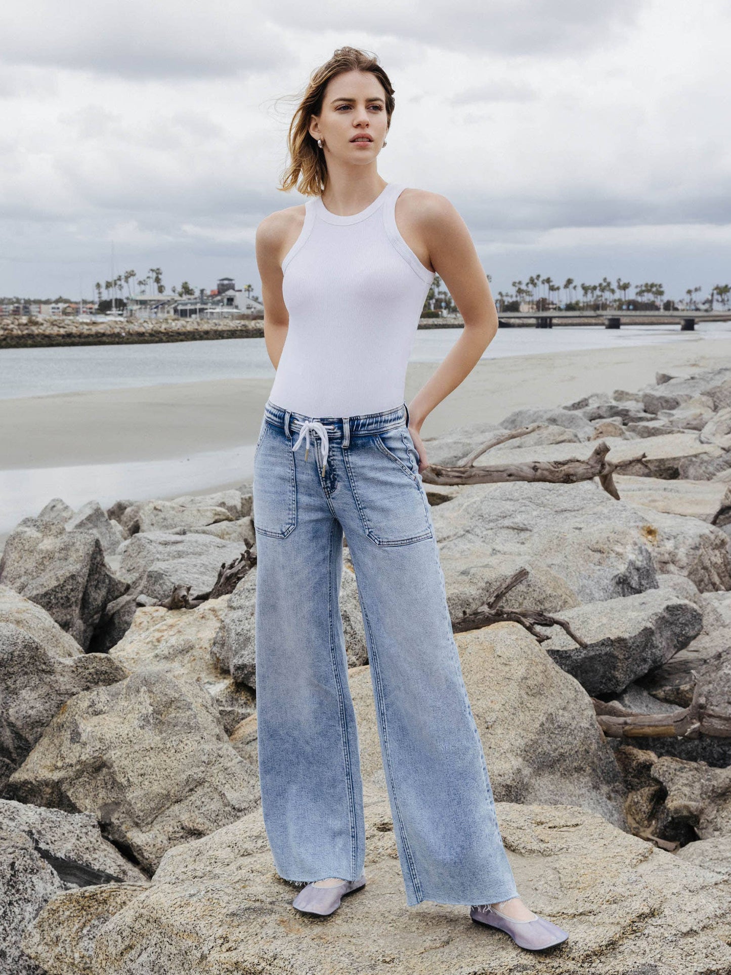Flying Monkey DrawString Denim