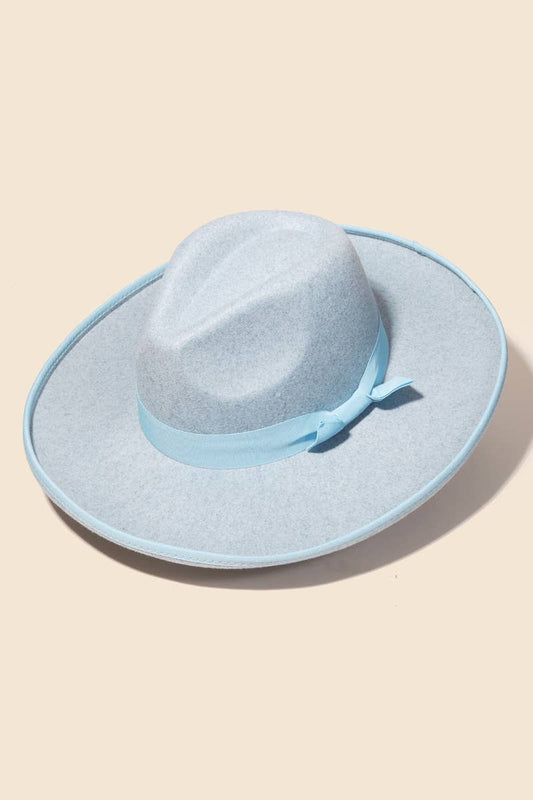 Bow Strap Fedora Hat