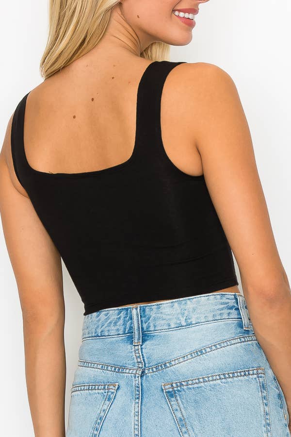 FRONT HOOK CROP TOP