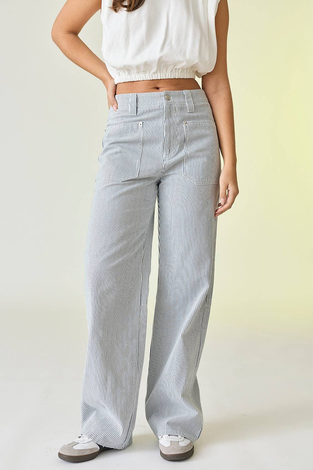 Kylie Pinstripe Pants