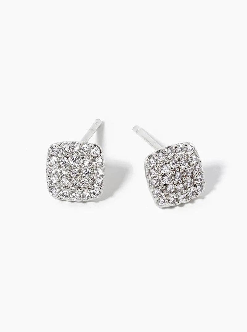 Square Post Stud Earrings