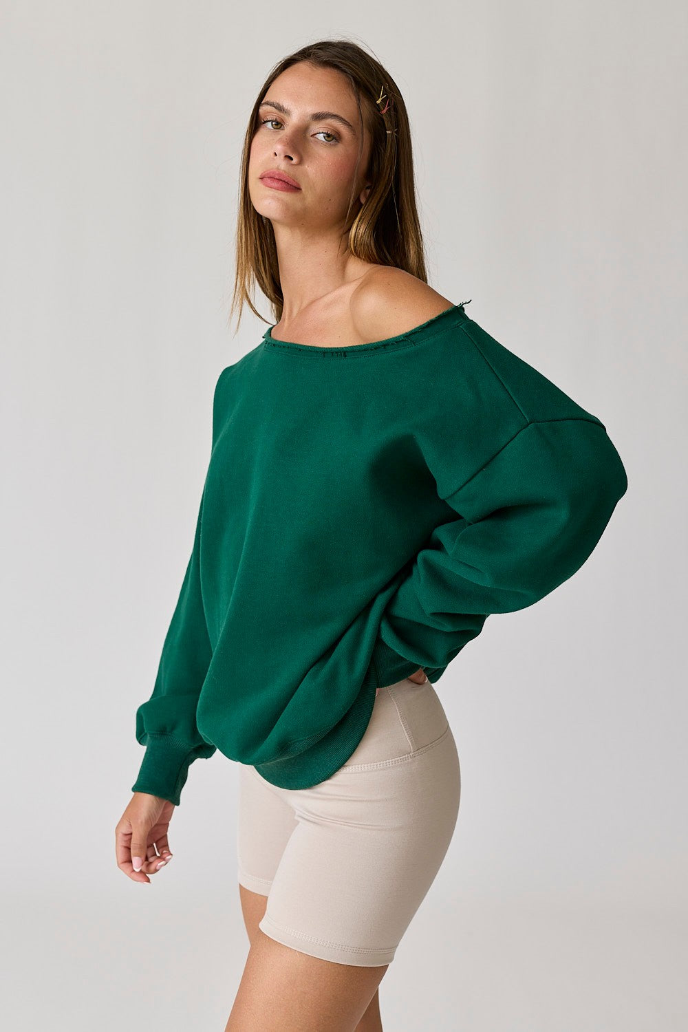 Evelyn One Shoulder Sweatshirt