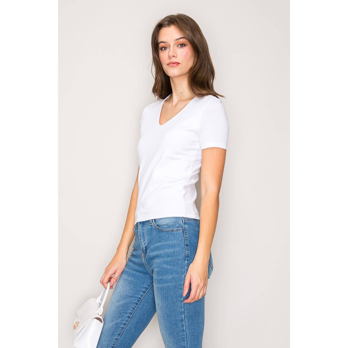 Double Layer V-Neck Tee