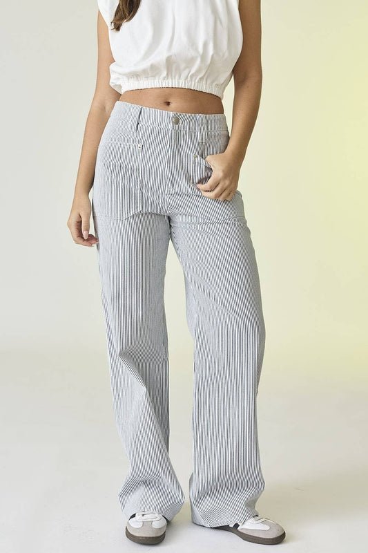 Kylie Pinstripe Pants