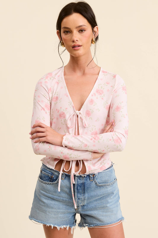 Floral Print Cardigan