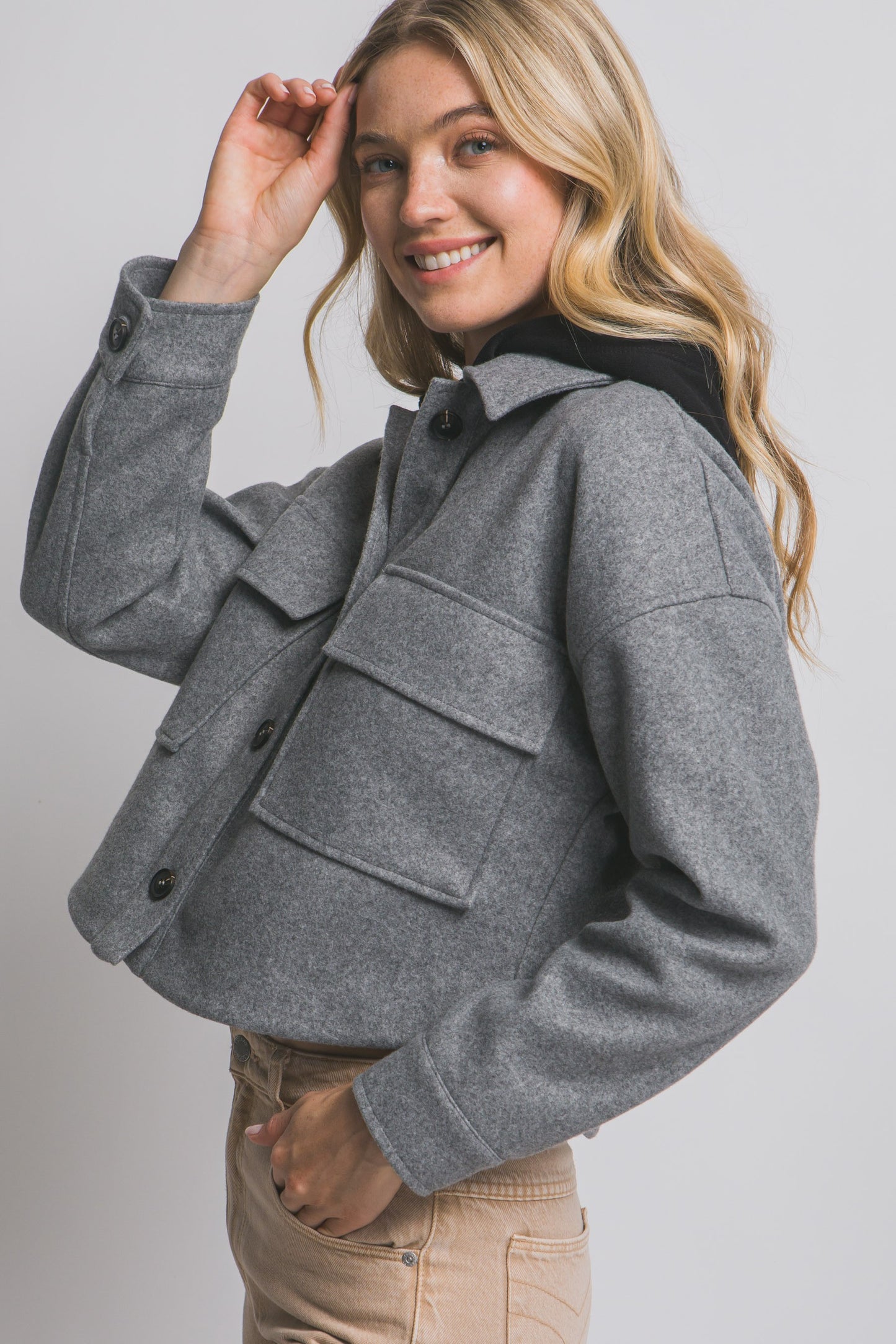 Fleece Crop Jacket